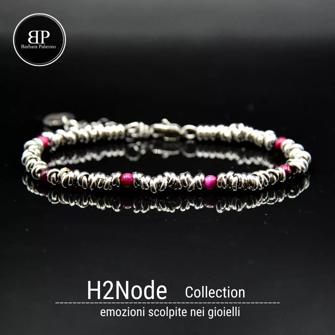 H2Node-Armband – Lila Tigerauge