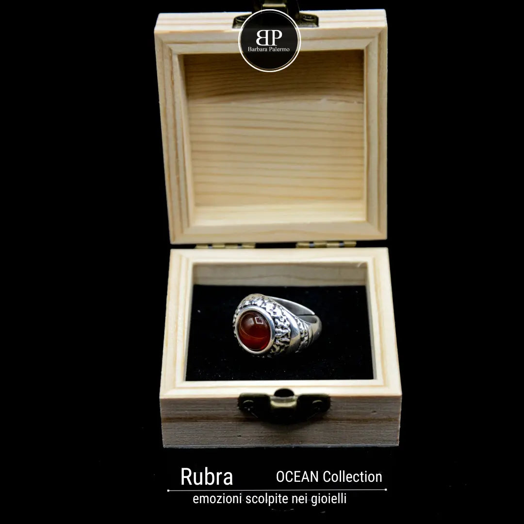 Anello Rubra: con Corniola