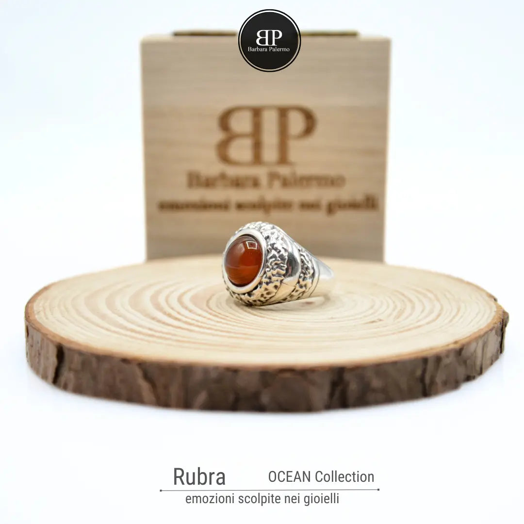 Anello Rubra: con Corniola