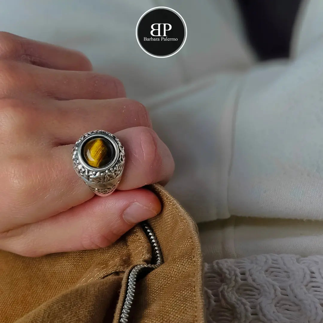 Anello occhio di tigre Aurum