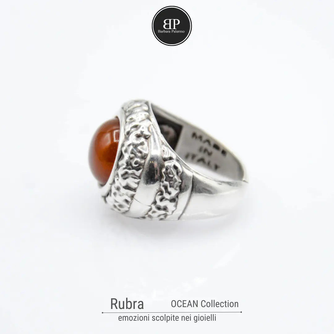 Anello Rubra: con Corniola