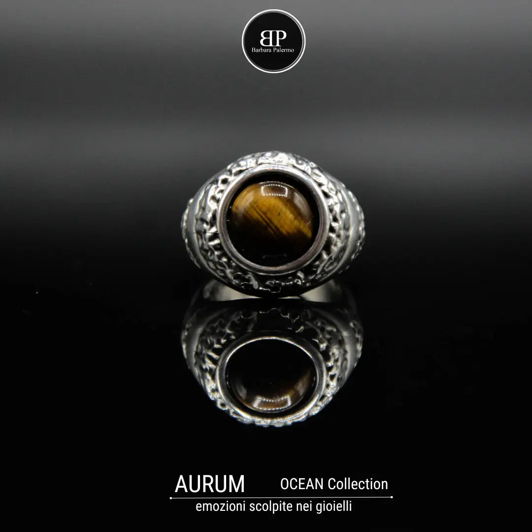 Anello occhio di tigre Aurum
