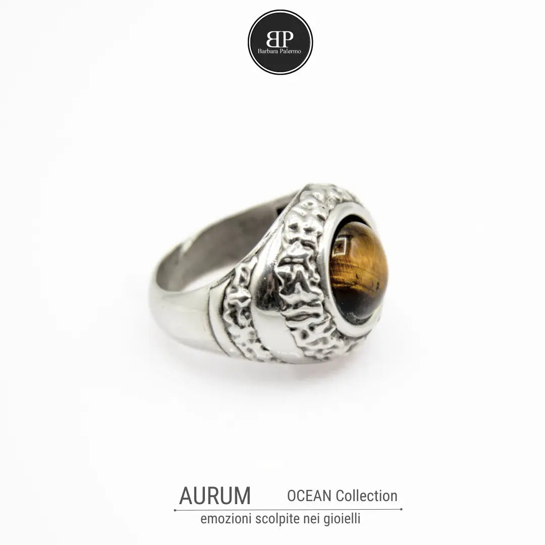 Anello occhio di tigre Aurum