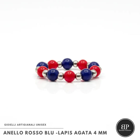 Anello Elastico Rosso Blu