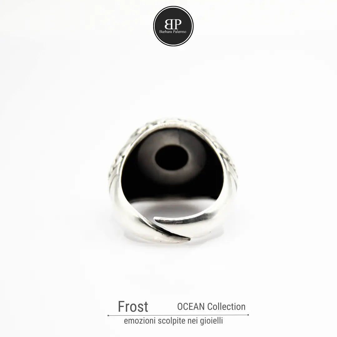 Weißer Howlith-Froststeinring