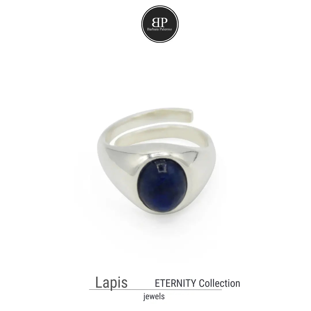 Lapislazuli-Eternity-Ring – Himmlische Eleganz und Raffinesse