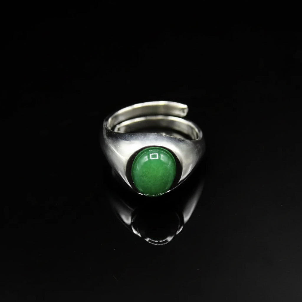 Anello Eternity con Giada Verde Eleganza Senza Tempo – Barbara