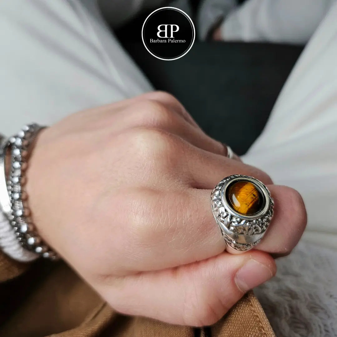 Anello occhio di tigre Aurum