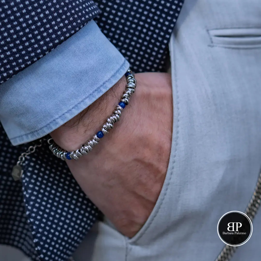 Bracciale H2Node con Agata Blu