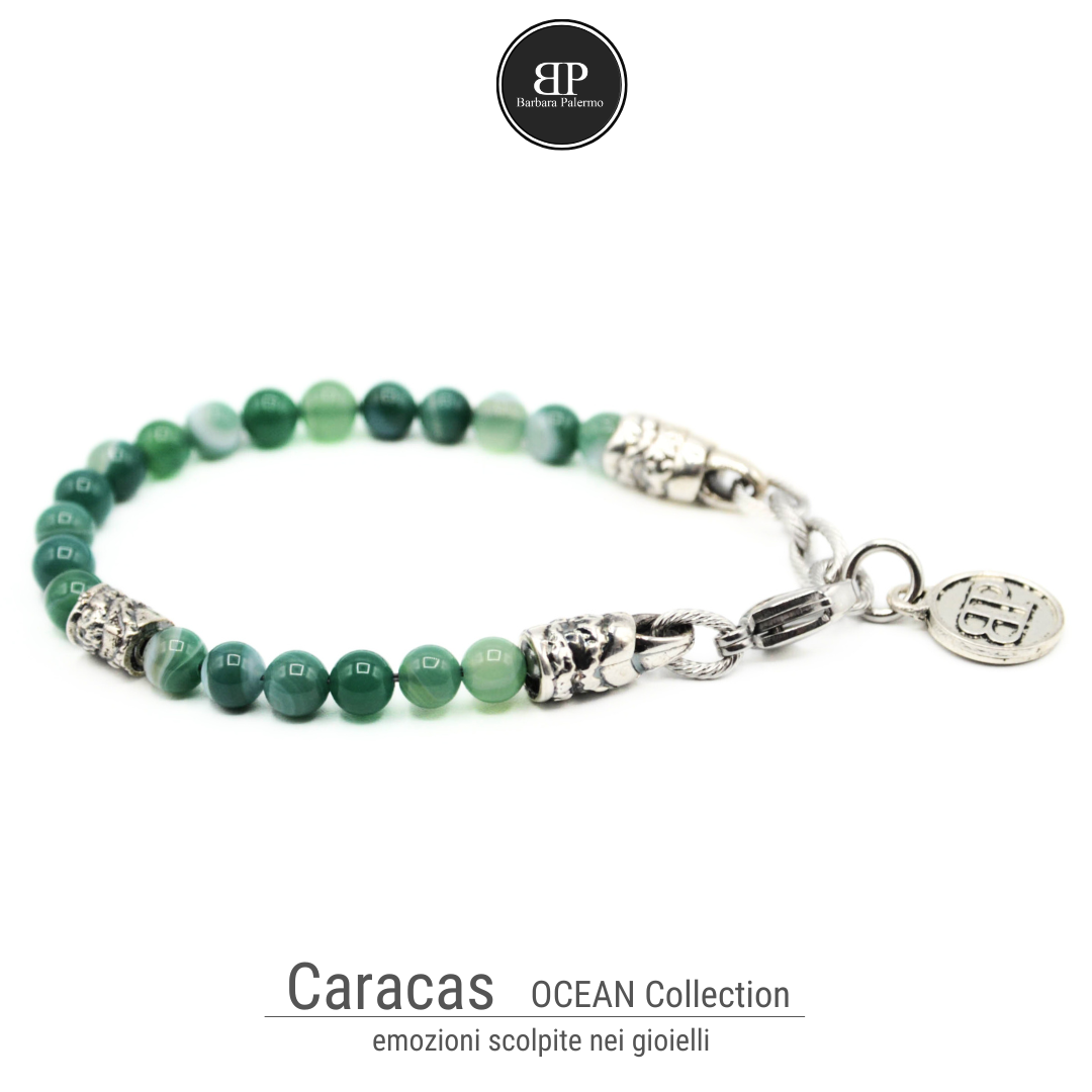 bracciale agata verde
