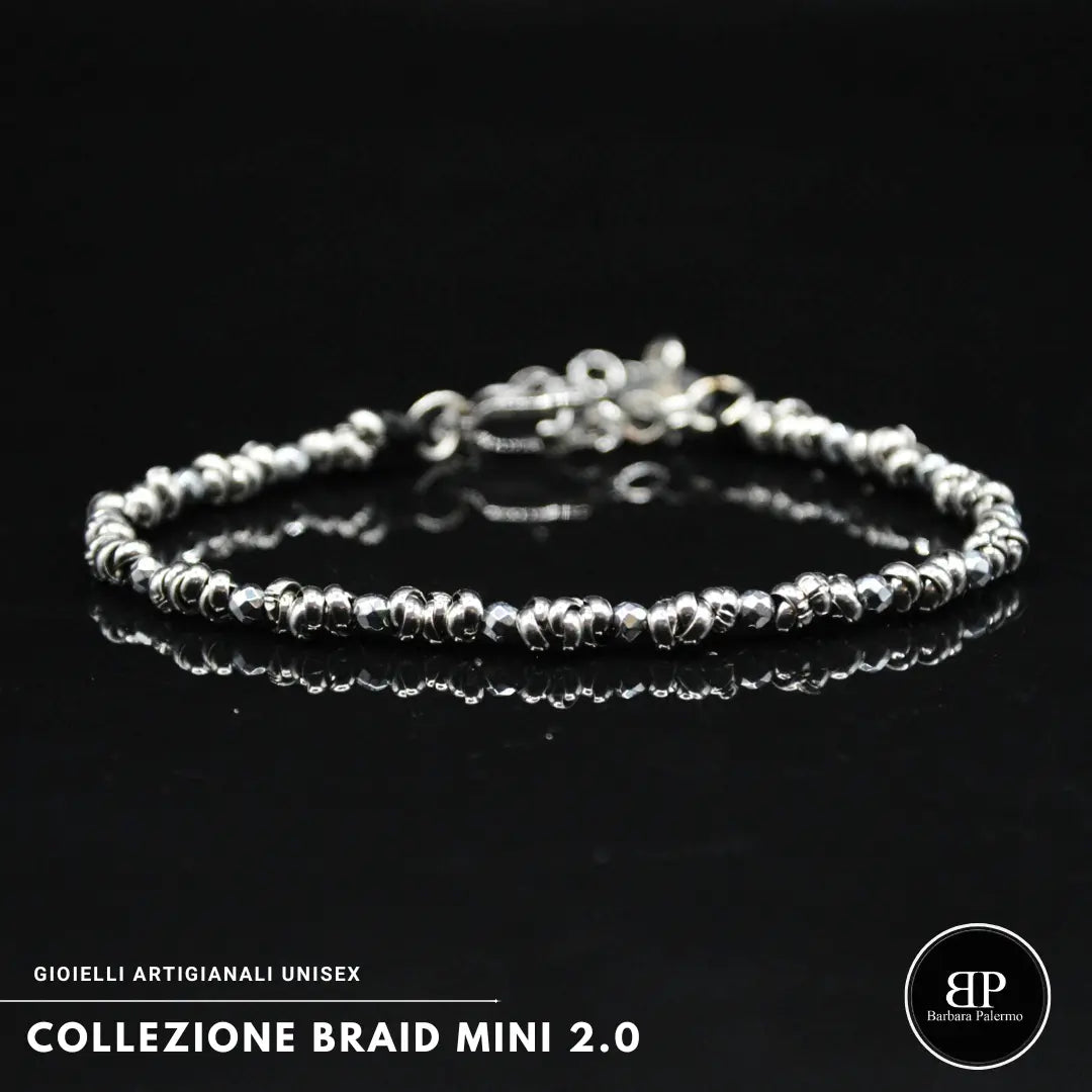 Bracciale Braid Mini 2.0 – Ematite Argento