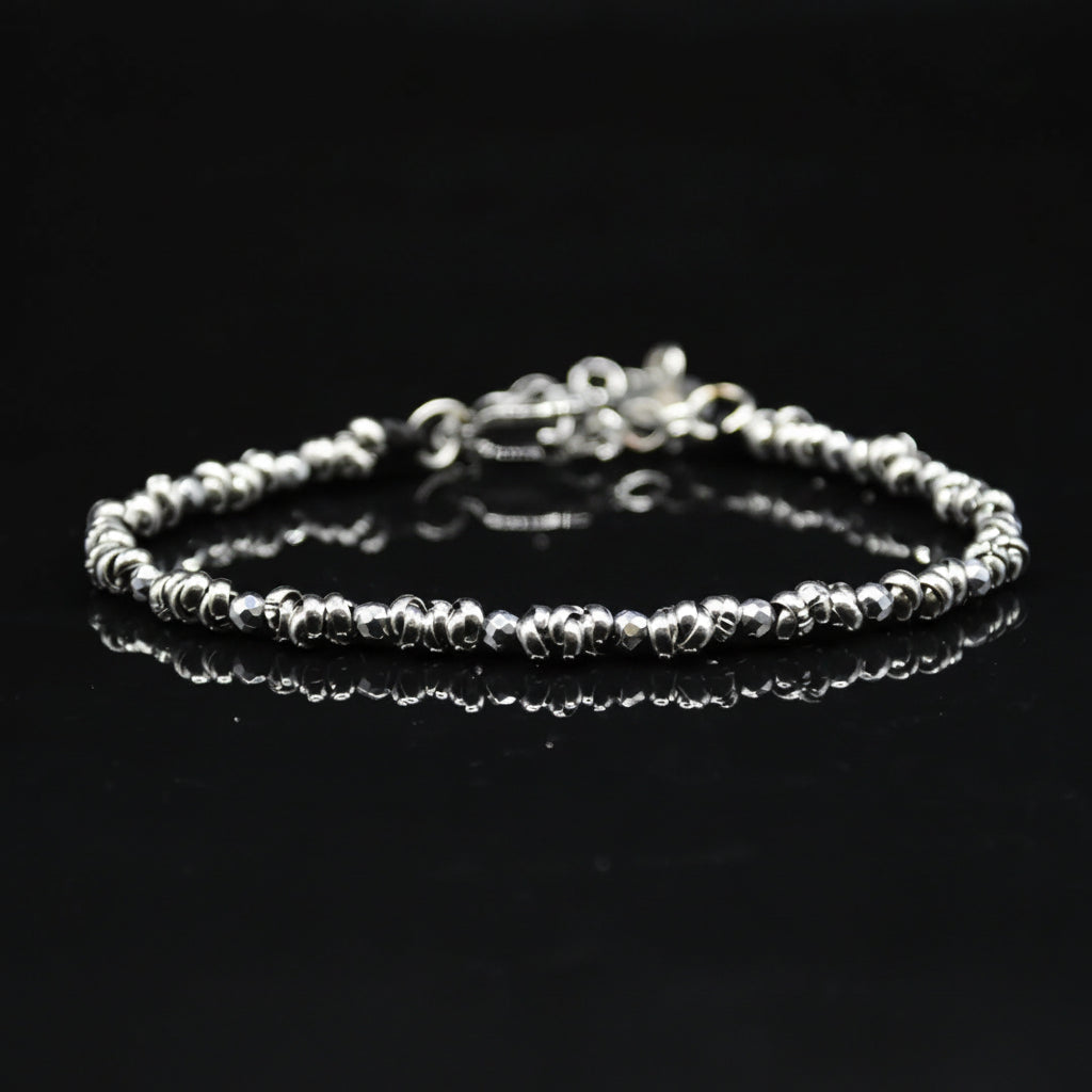 Bracciale Braid Mini 2.0 Ematite Argento