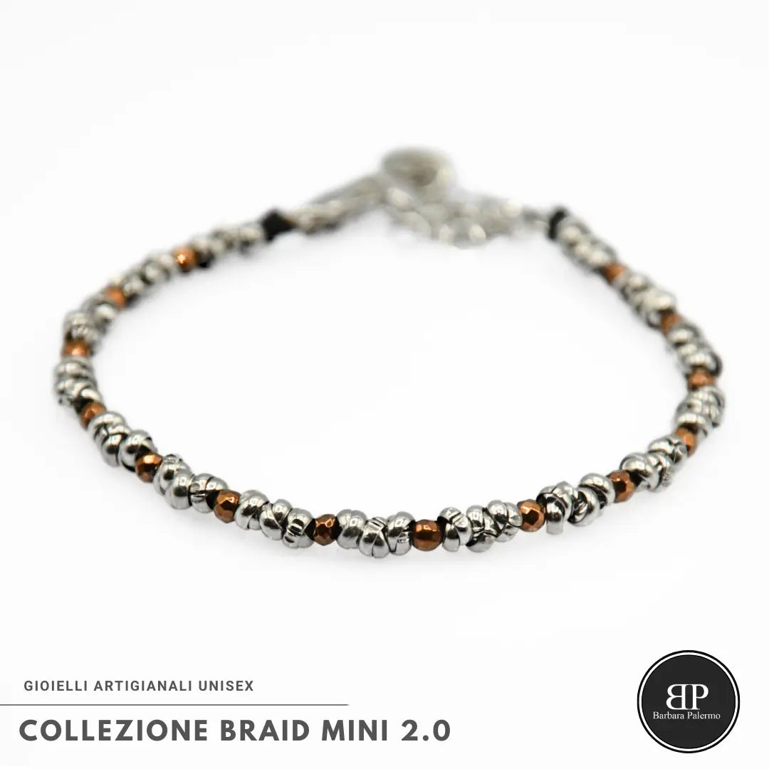 Bracciale Braid Mini 2.0 – Ematite Terra Cotta