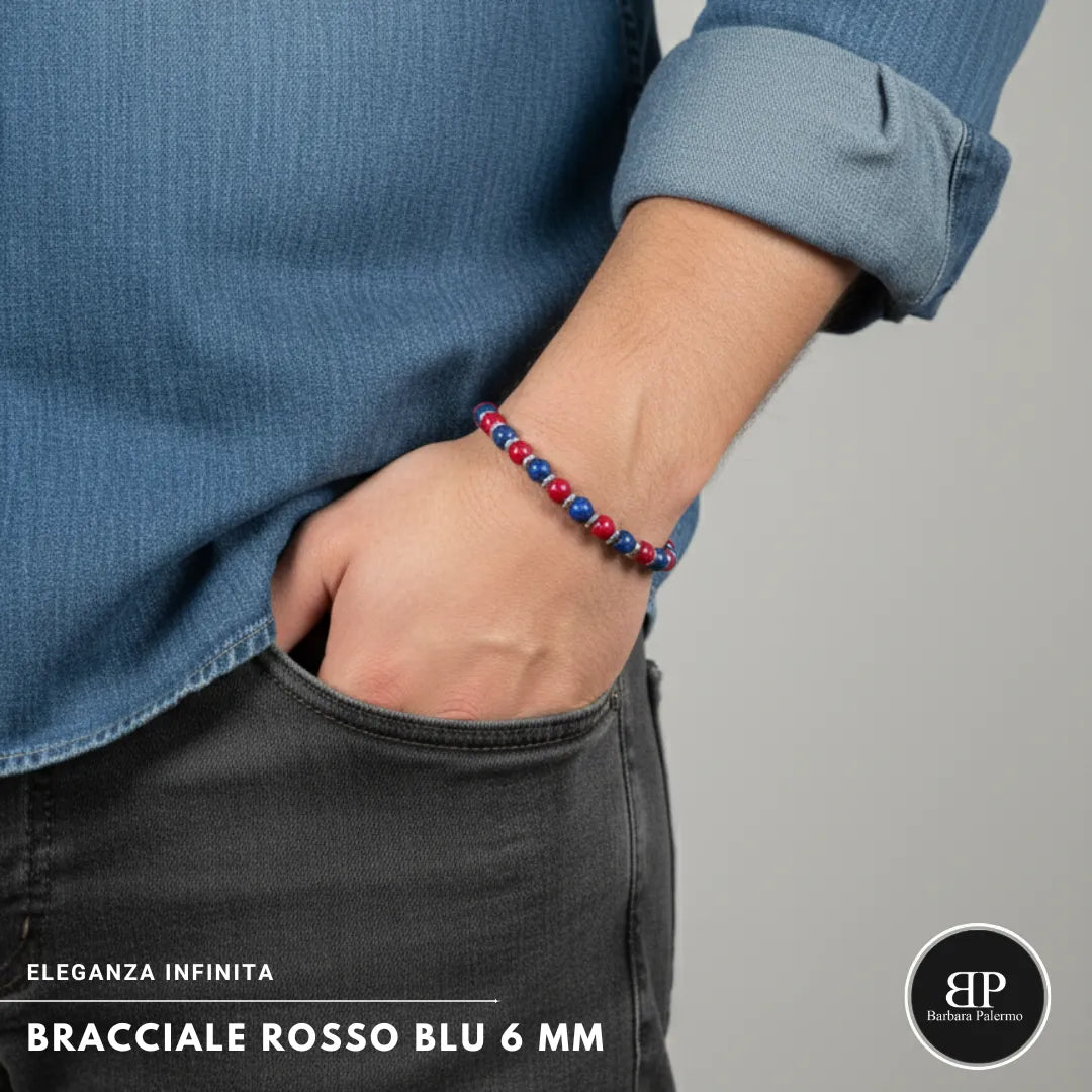 Bracciale Rosso Blu: Eleganza Infinita