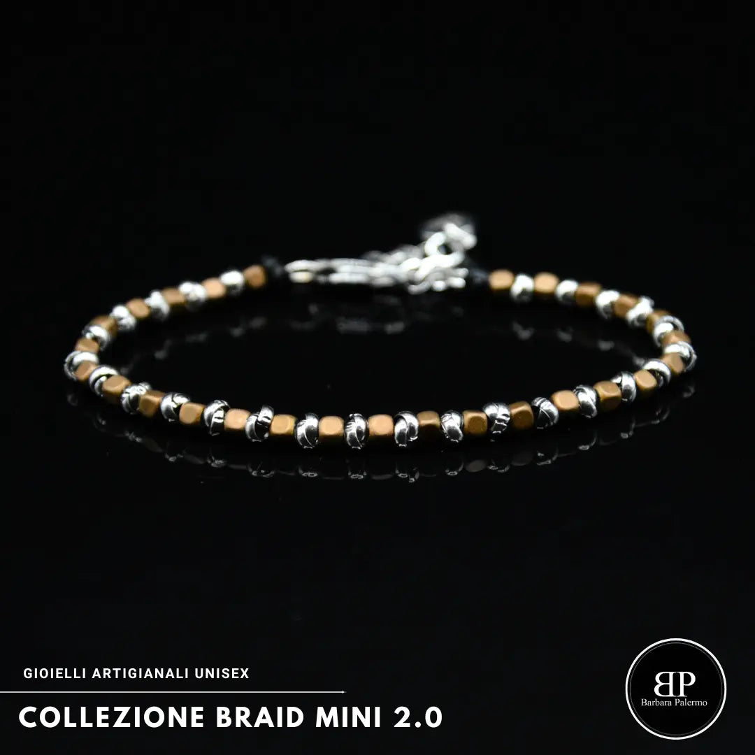 Bracciale Braid Mini 2.0 con Ematite Terracotta