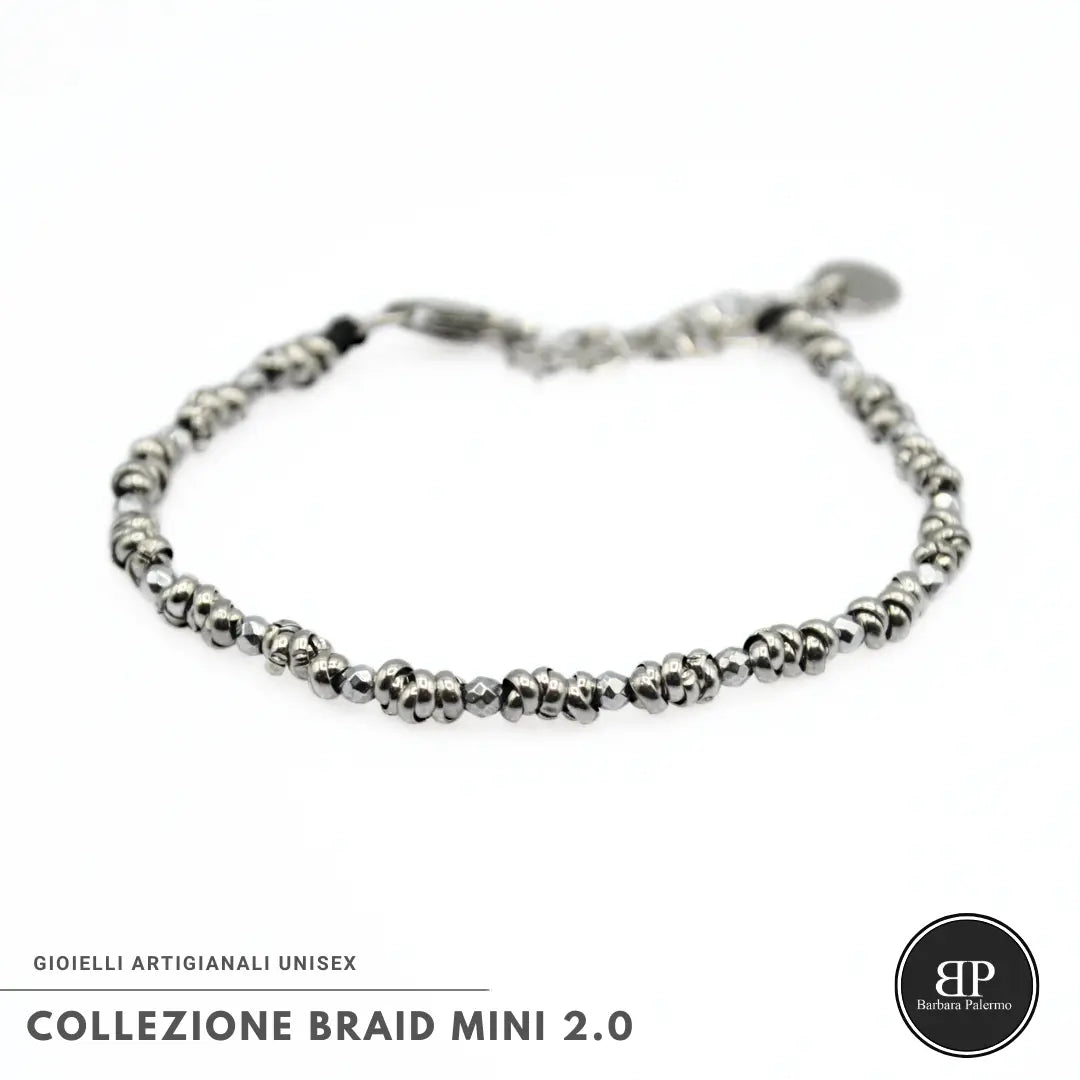Bracciale Braid Mini 2.0 – Ematite Argento