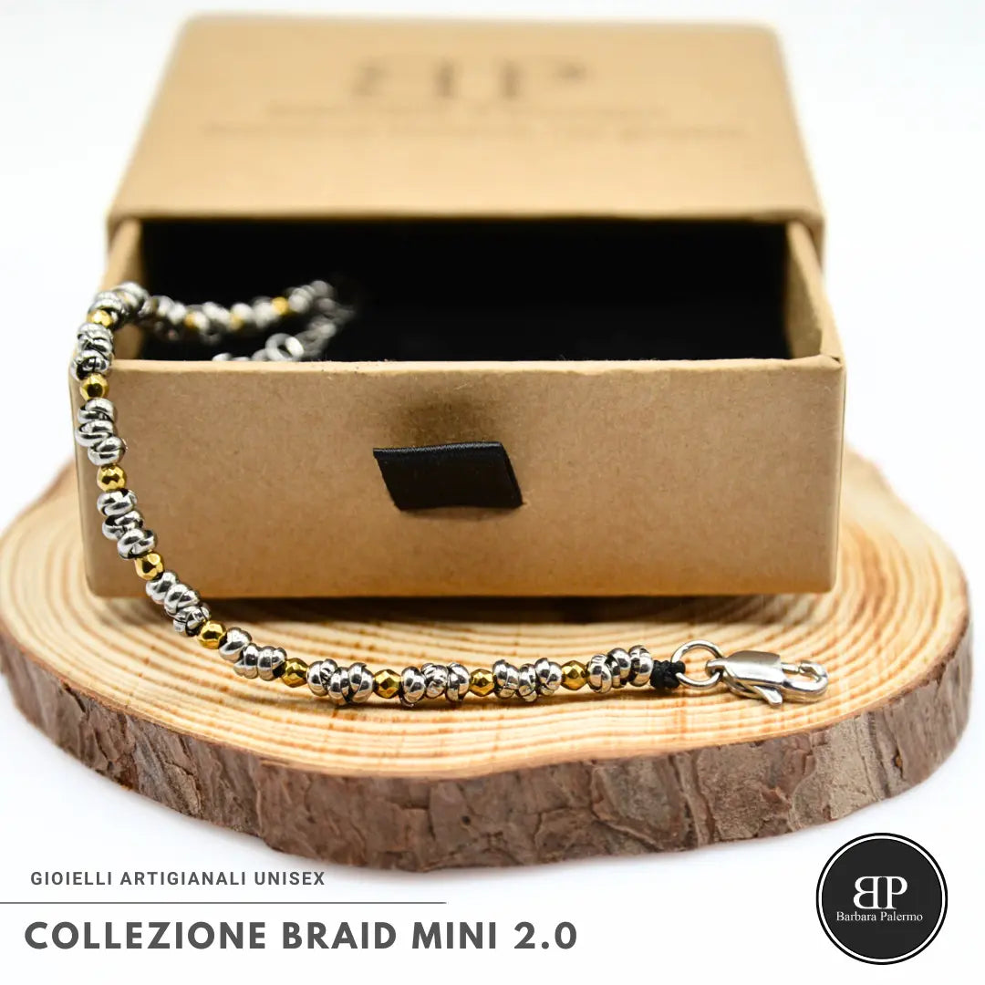 Bracciale Braid Mini 2.0 – Ematite Gold