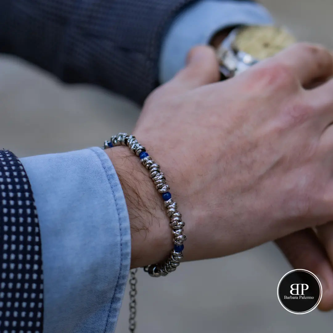 Bracciale H2Node con Agata Blu