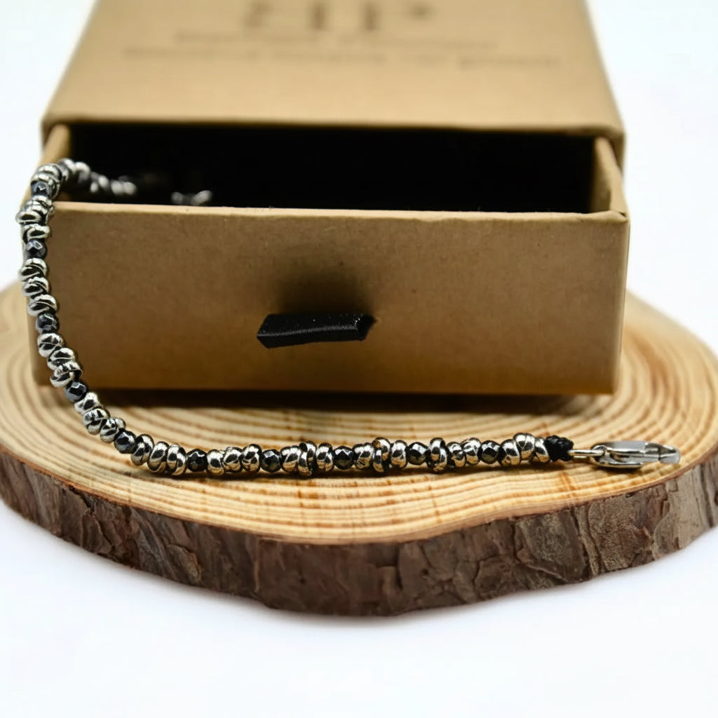 Bracciale Braid Mini 2.0 – Ematite Antracite