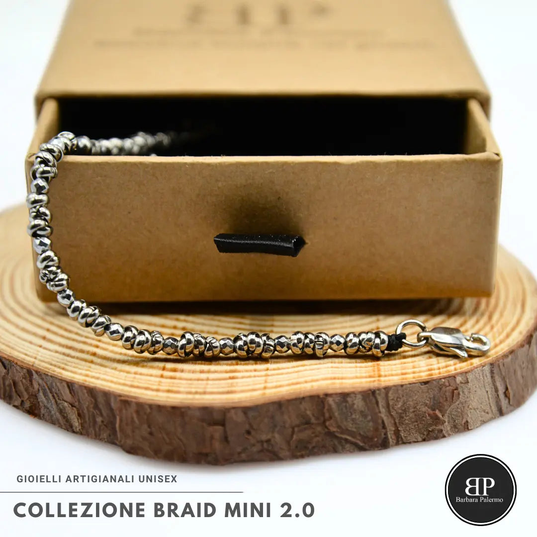 Bracciale Braid Mini 2.0 – Ematite Argento