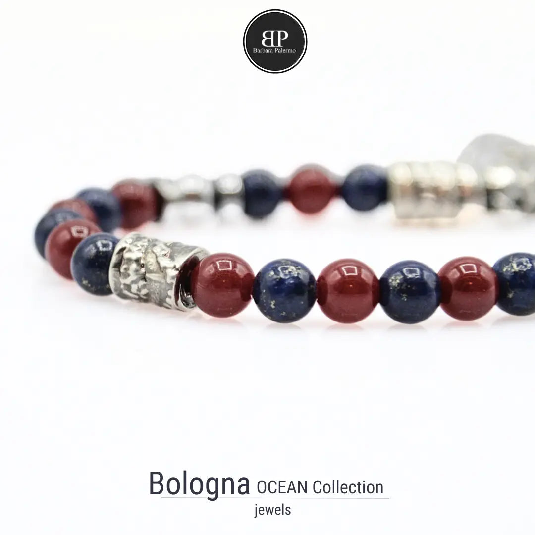Bracciale Bologna Lapis e Rubellite