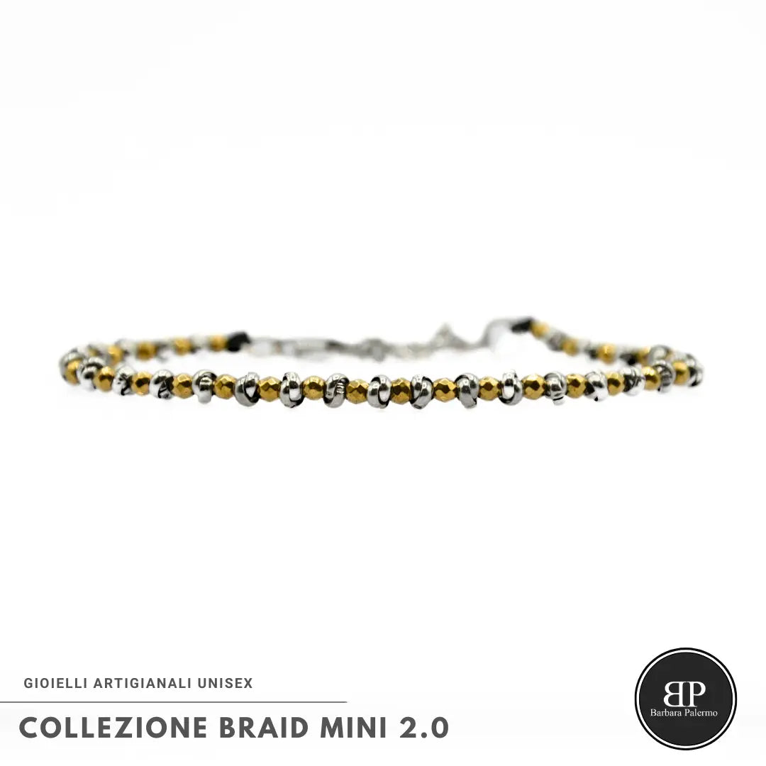 Bracciale Braid Mini 2.0 – Ematite Oro Lucida