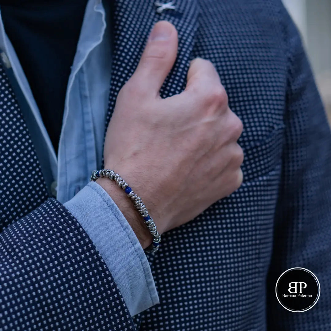 Bracciale H2Node con Agata Blu