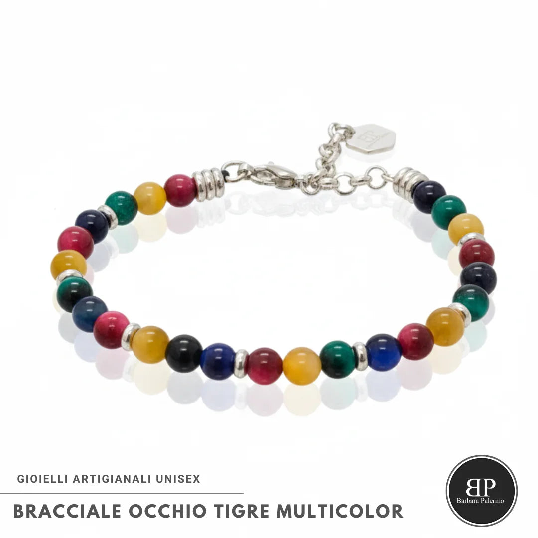 Steine: mehrfarbiges Hartsteinarmband