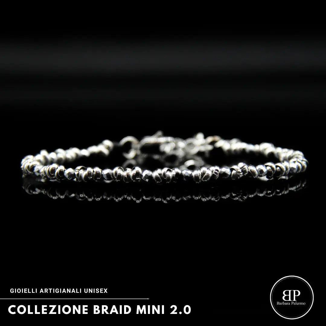 Bracciale Braid Mini 2.0 – Ematite Argento