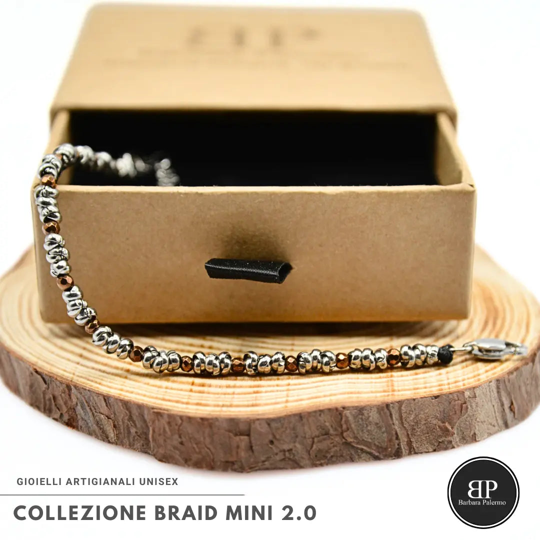 Bracciale Braid Mini 2.0 – Ematite Terra Cotta