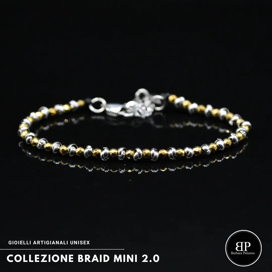 Bracciale Braid Mini 2.0 – Ematite Oro Lucida