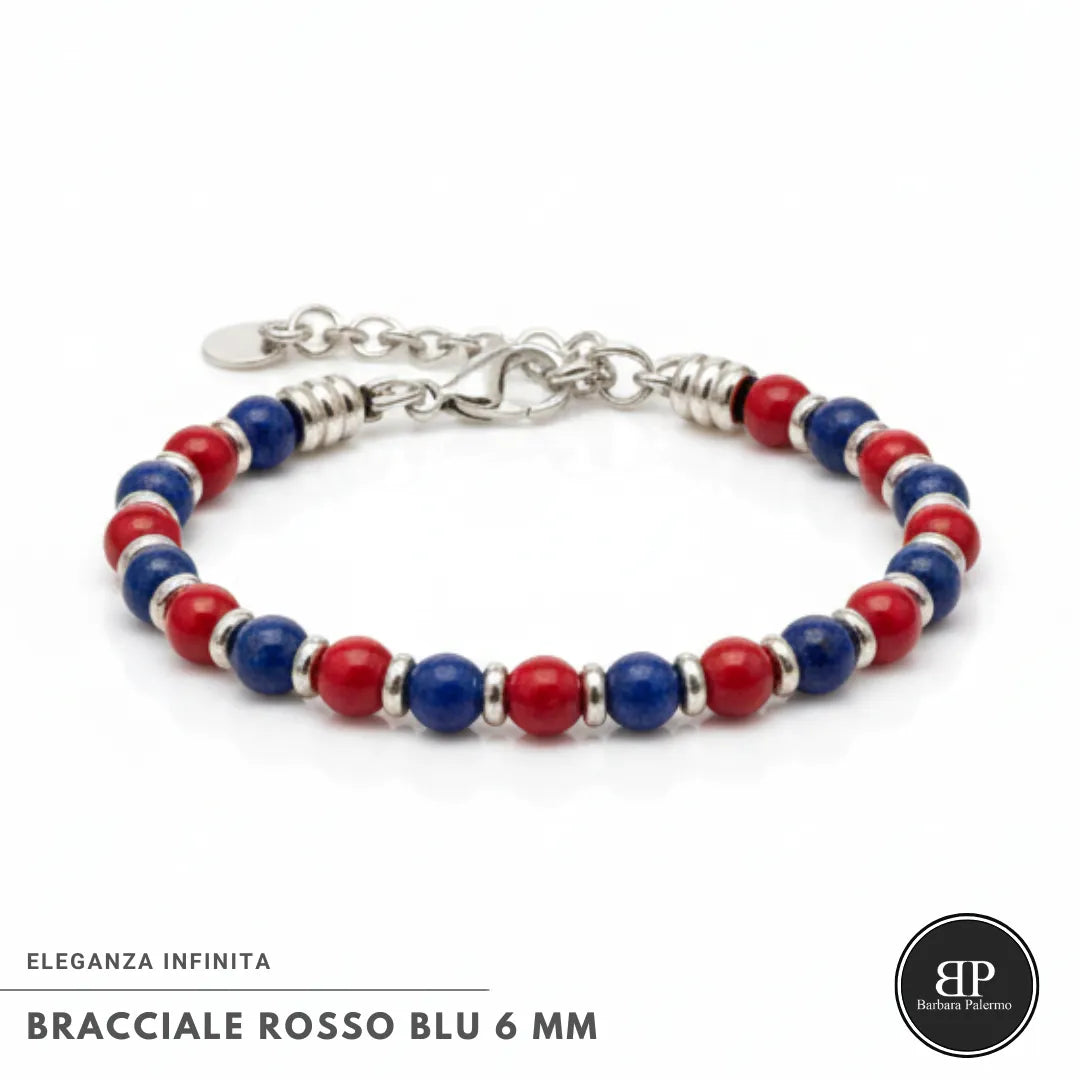 Bracciale Rosso Blu: Eleganza Infinita