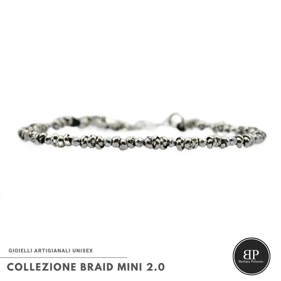 Bracciale Braid Mini 2.0 – Ematite Argento