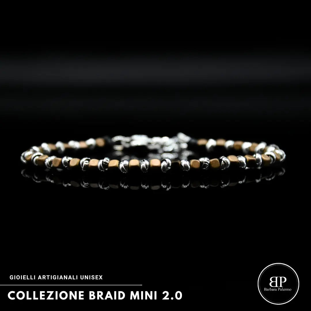 Bracciale Braid Mini 2.0 con Ematite Terracotta
