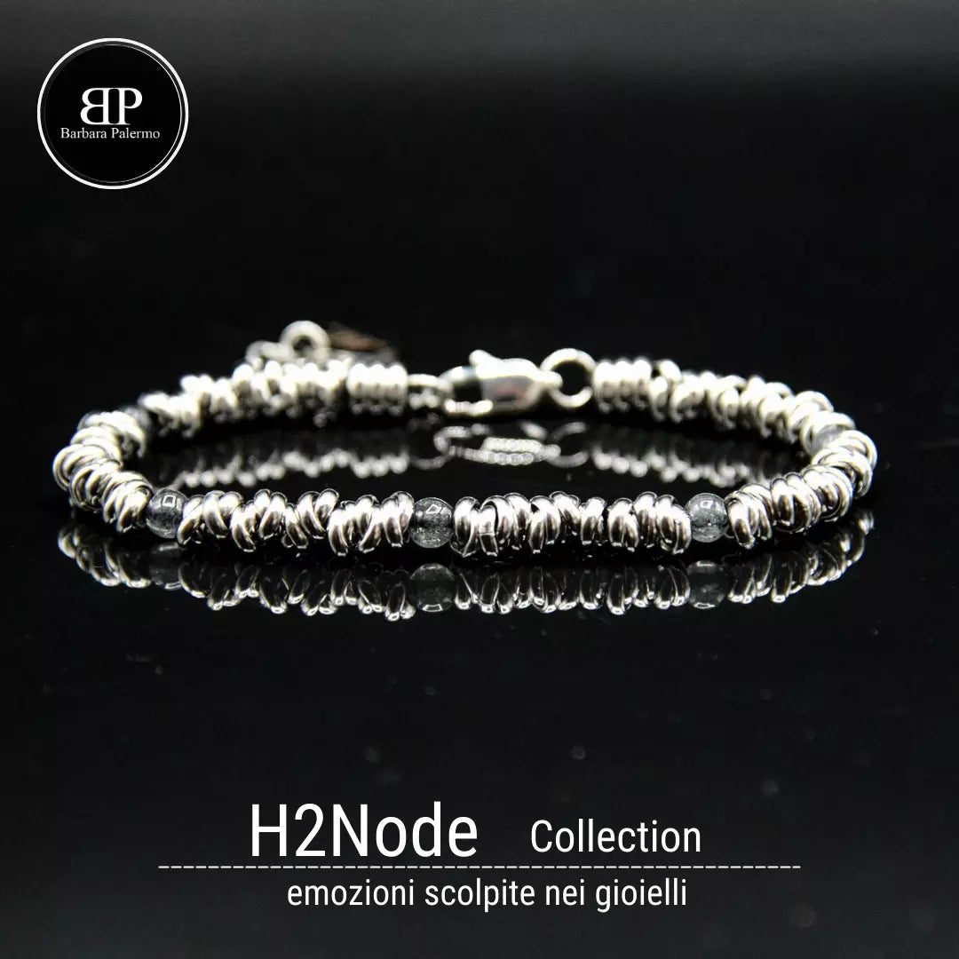 Armband H2Node mit Labradoritsteinen - Die Magie des Erhabenen