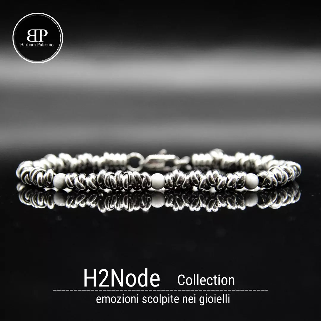 Bracciale H2Node con Pietre di Howlite
