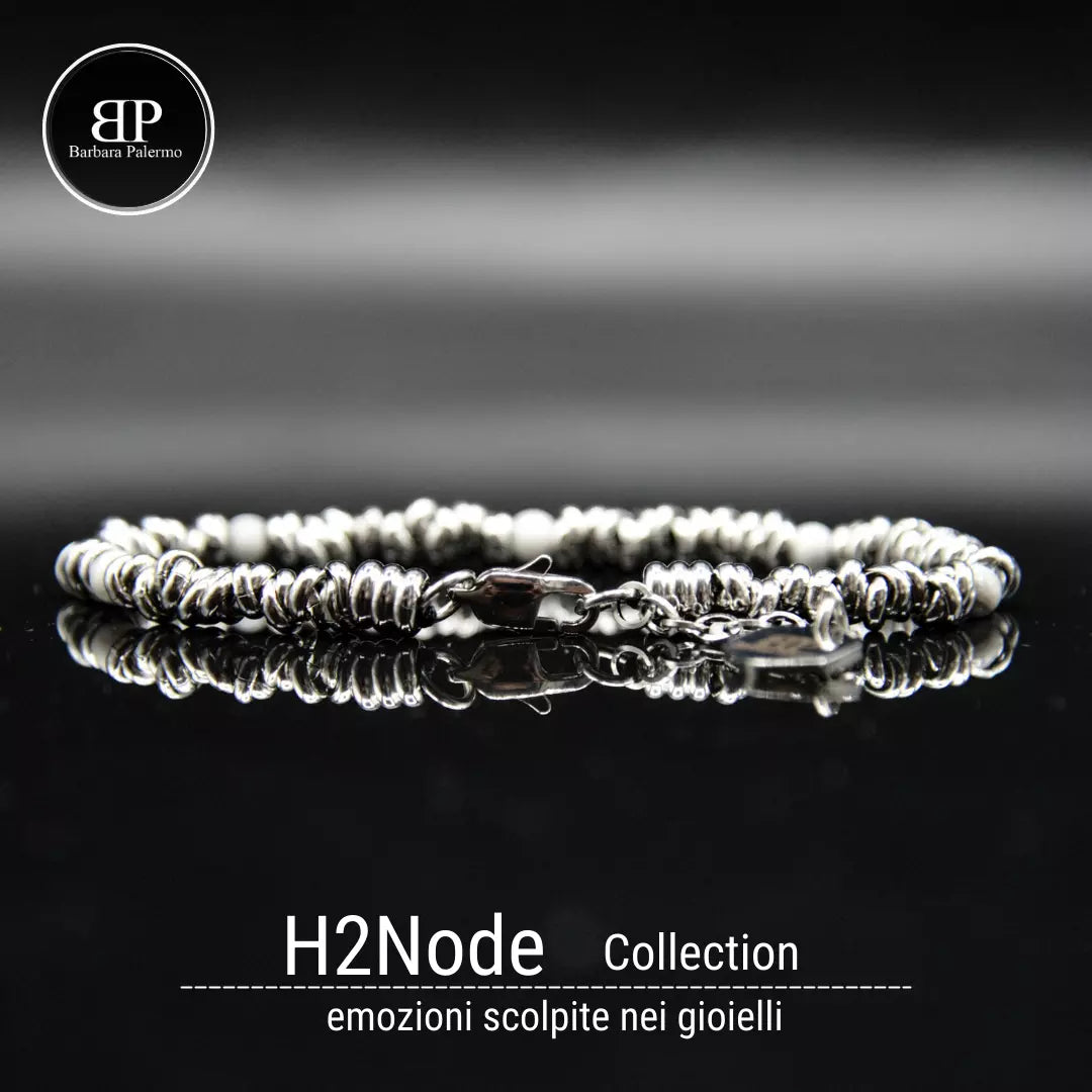 Bracciale H2Node con Pietre di Howlite