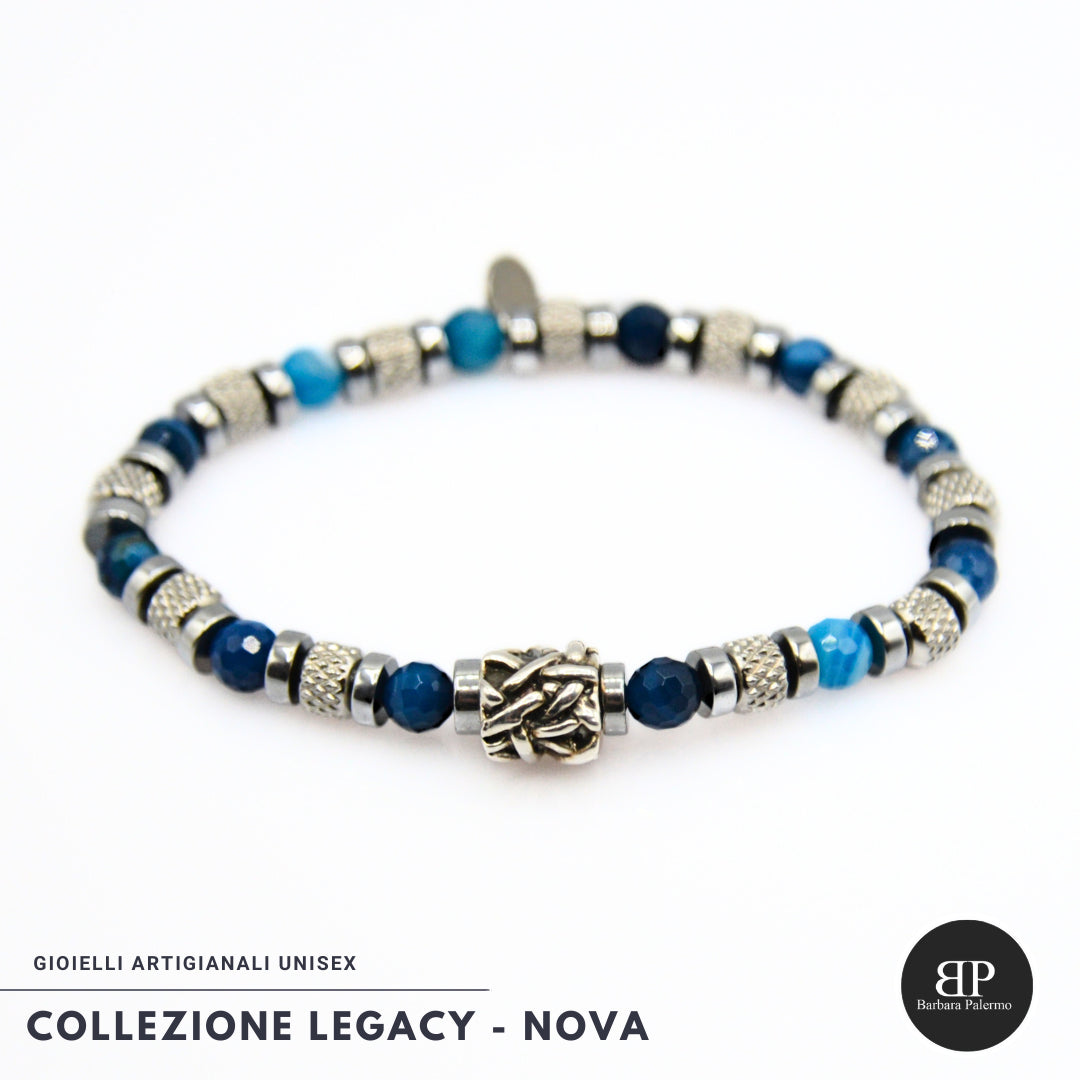 Lila Tigerauge-Armband PASSION mit Silberanschlüssen