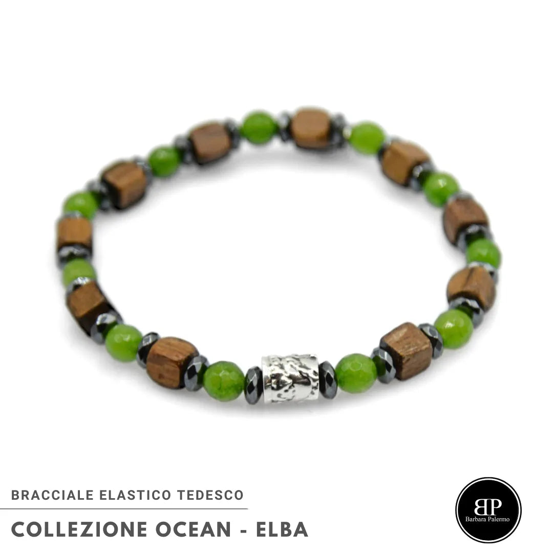 Bracciale Elba – Armonia tra Mare, Legno e Pietra
