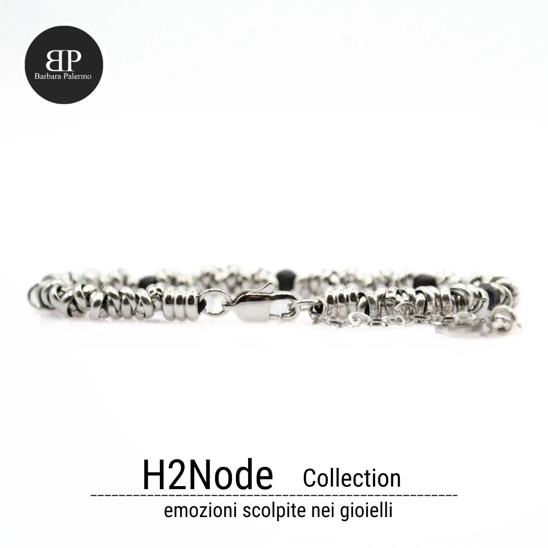 Bracciale H2Node con Pietra Lavica