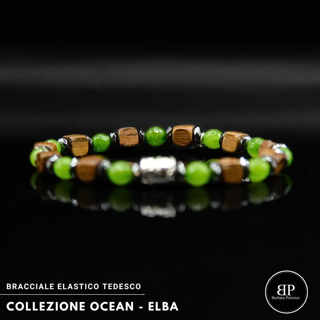 Bracciale Elba – Armonia tra Mare, Legno e Pietra