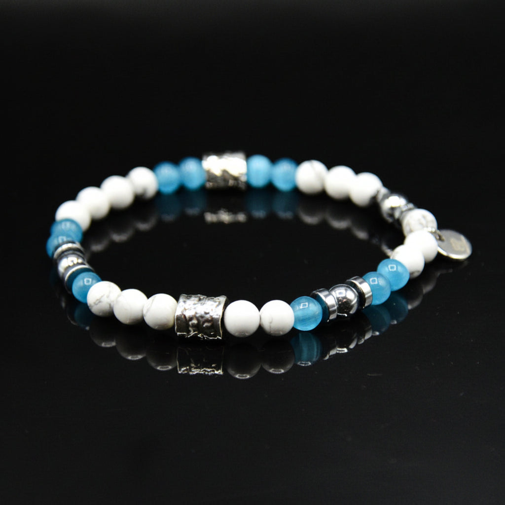 Lila Tigerauge-Armband PASSION mit Silberanschlüssen