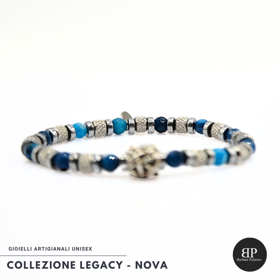Lila Tigerauge-Armband PASSION mit Silberanschlüssen