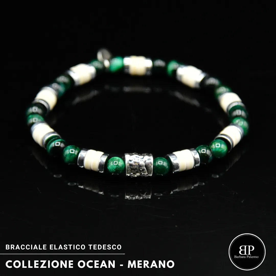 Bracciale Merano – Equilibrio Naturale in Verde e Avorio