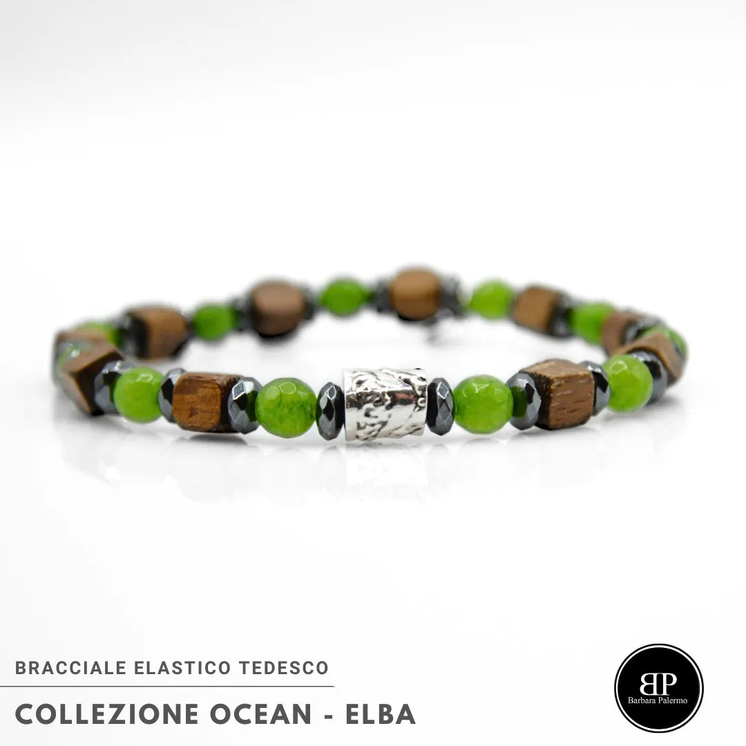 Bracciale Elba – Armonia tra Mare, Legno e Pietra