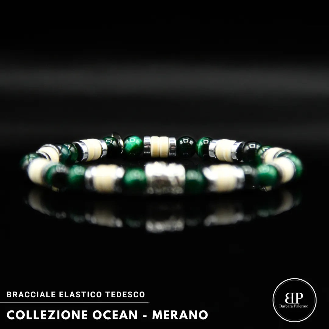 Bracciale Merano – Equilibrio Naturale in Verde e Avorio