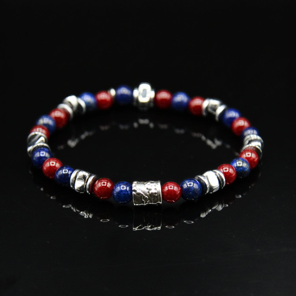 Steine: mehrfarbiges Hartsteinarmband