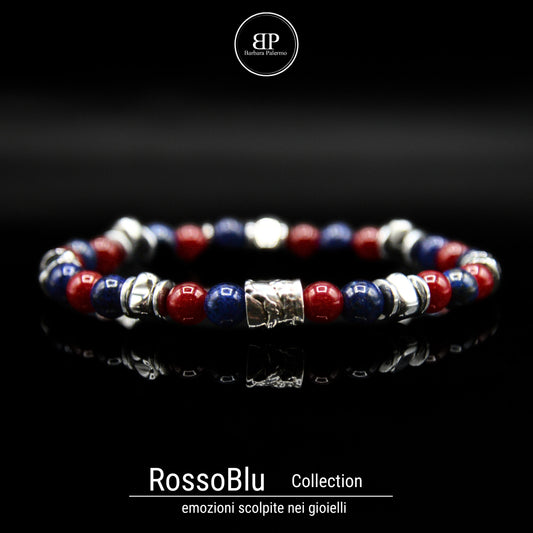Bracciale Rosso Blu Bologna 02 - Ocean Collection
