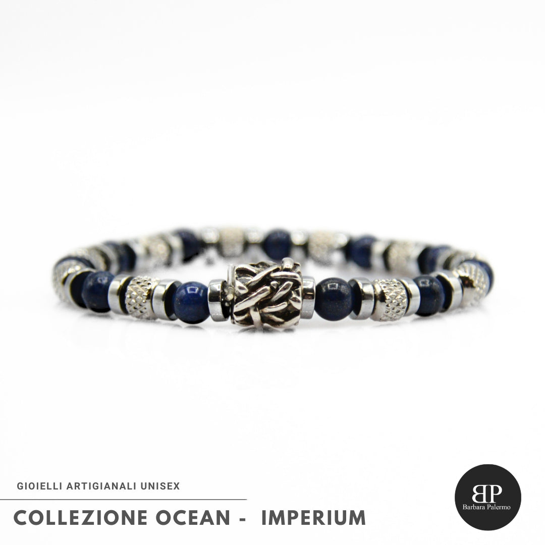 Lila Tigerauge-Armband PASSION mit Silberanschlüssen