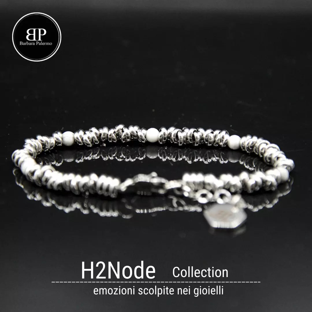 Bracciale H2Node con Pietre di Howlite